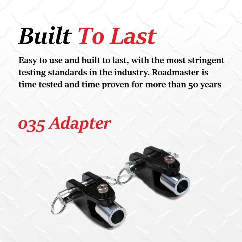 Roadmaster 035 Pair of Steel Off Road Bumper Adapters fits Bumpers with 3/4" Thick D Tab & 7/8" Diameter Shackle Holes | Durable Powder Coat | Heavy Duty | Easy Installation - Image 3